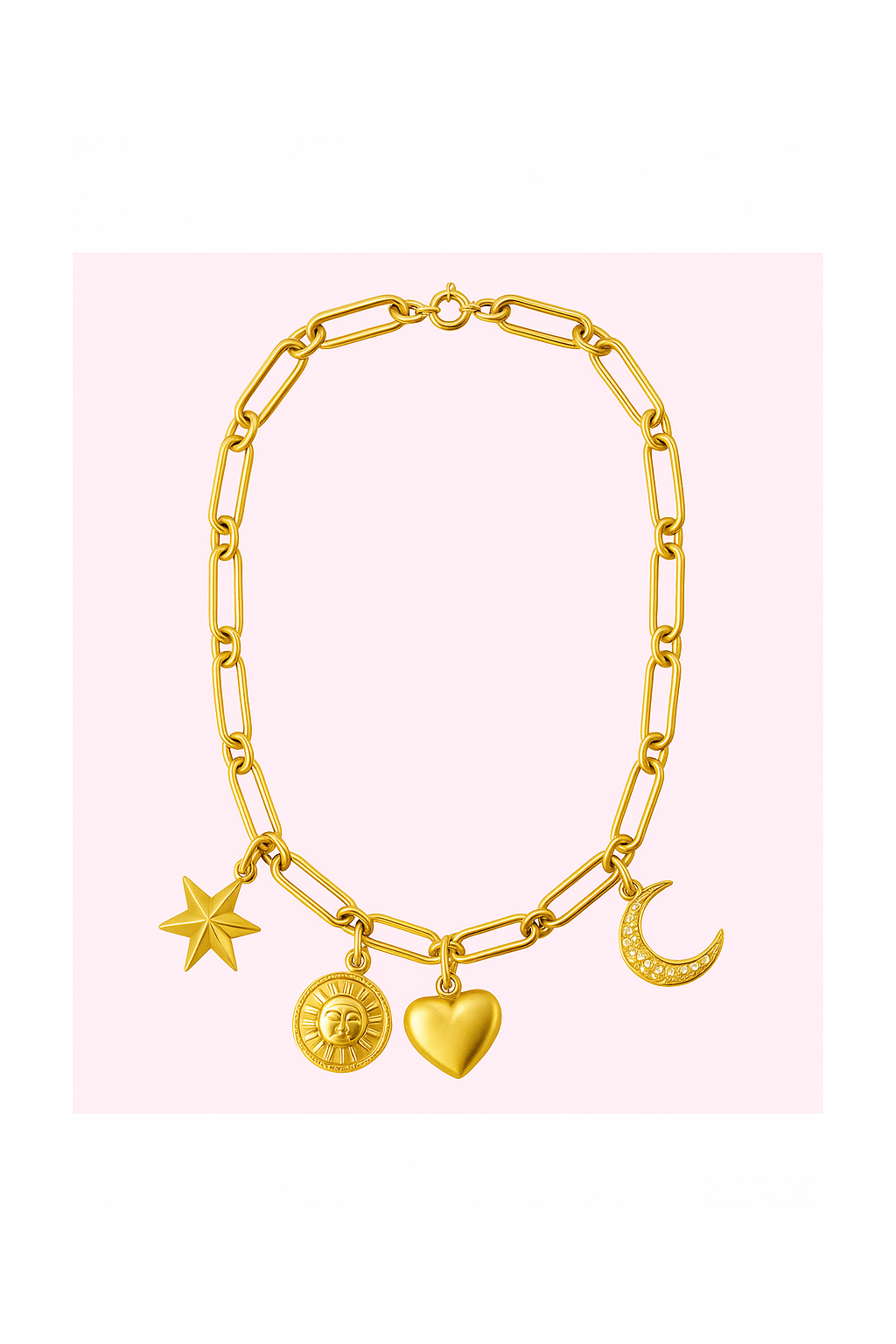 Paper Clip Statement Necklace