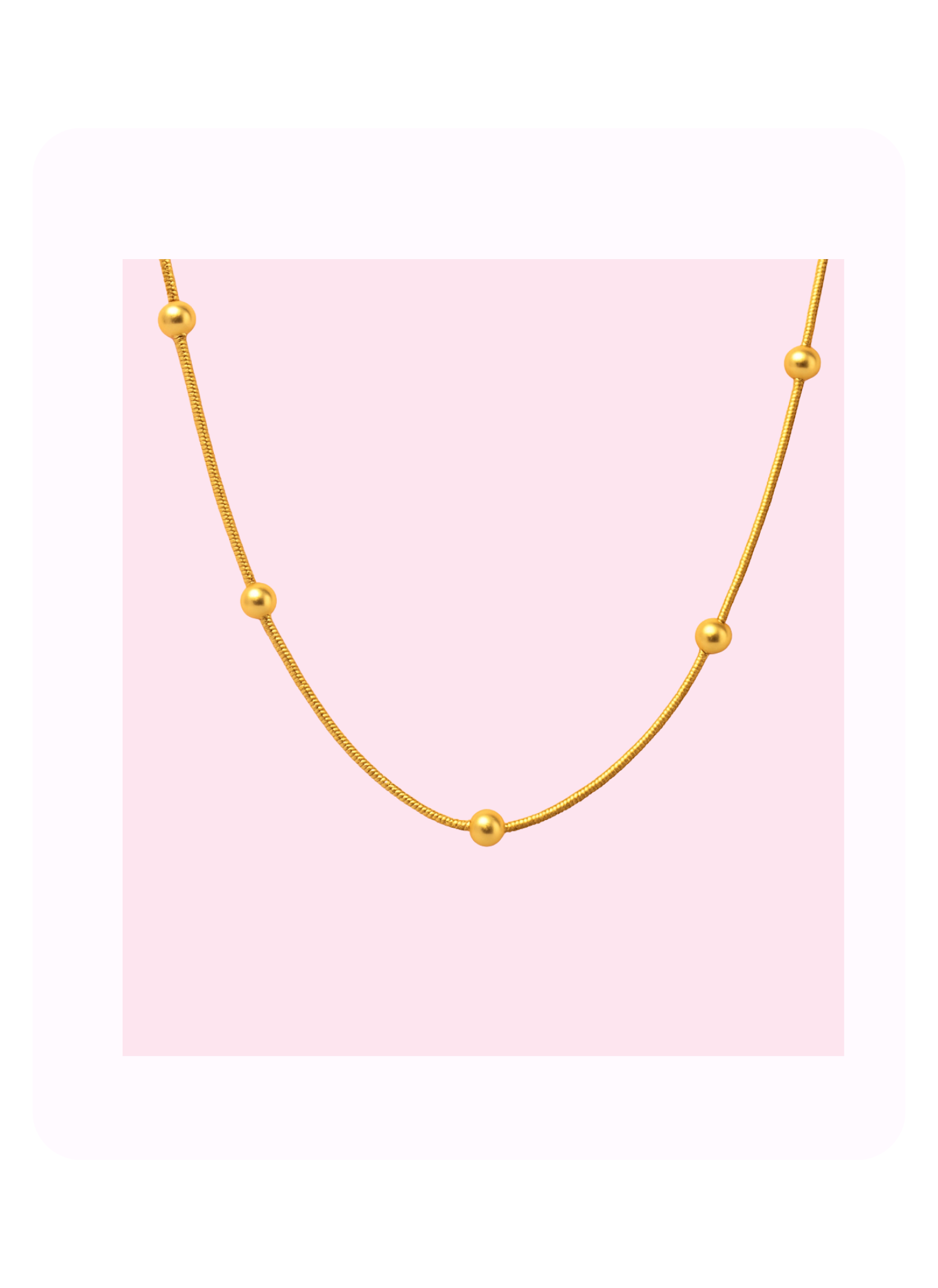 Dotted Gold Necklace
