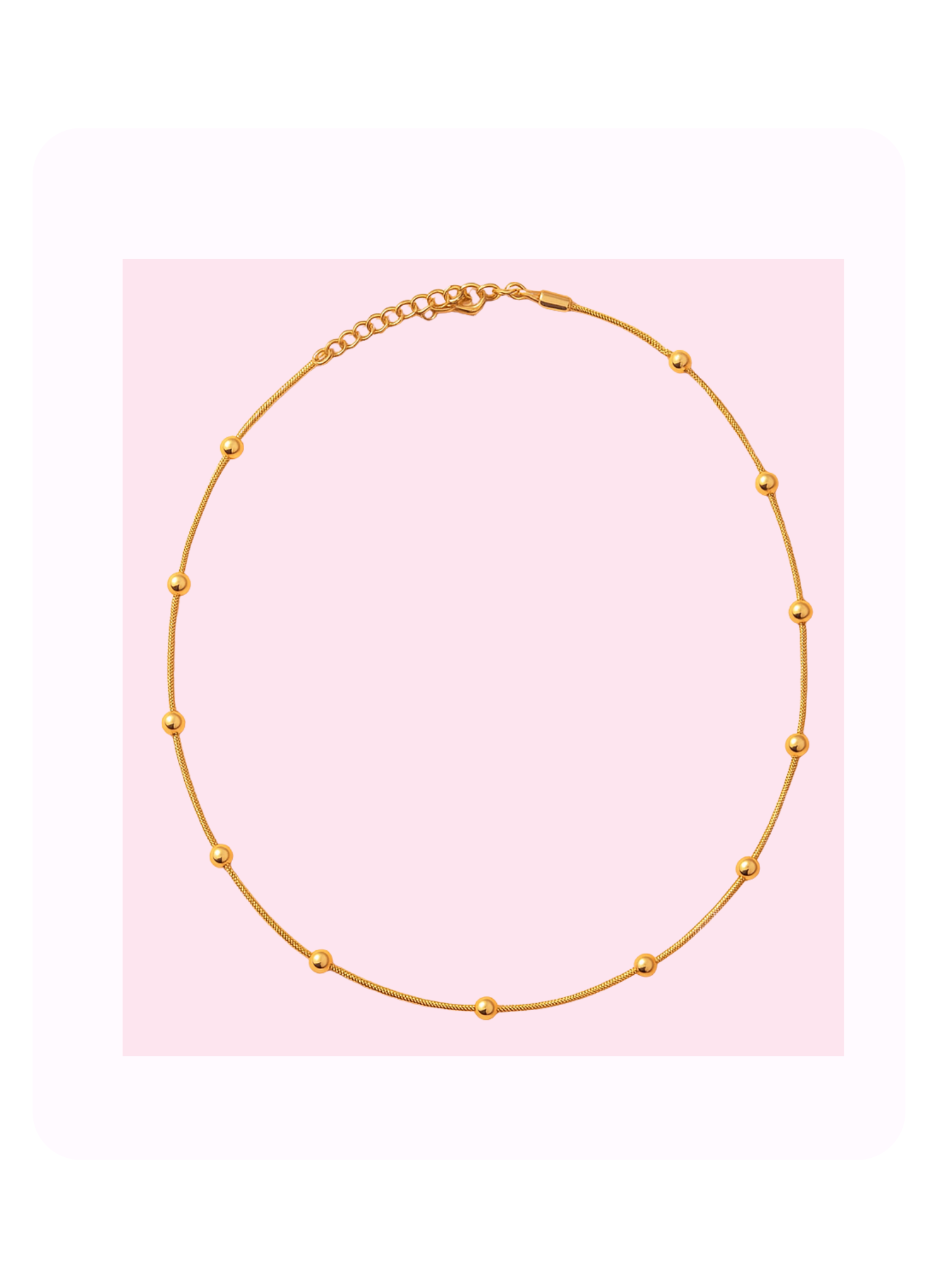 Dotted Gold Necklace