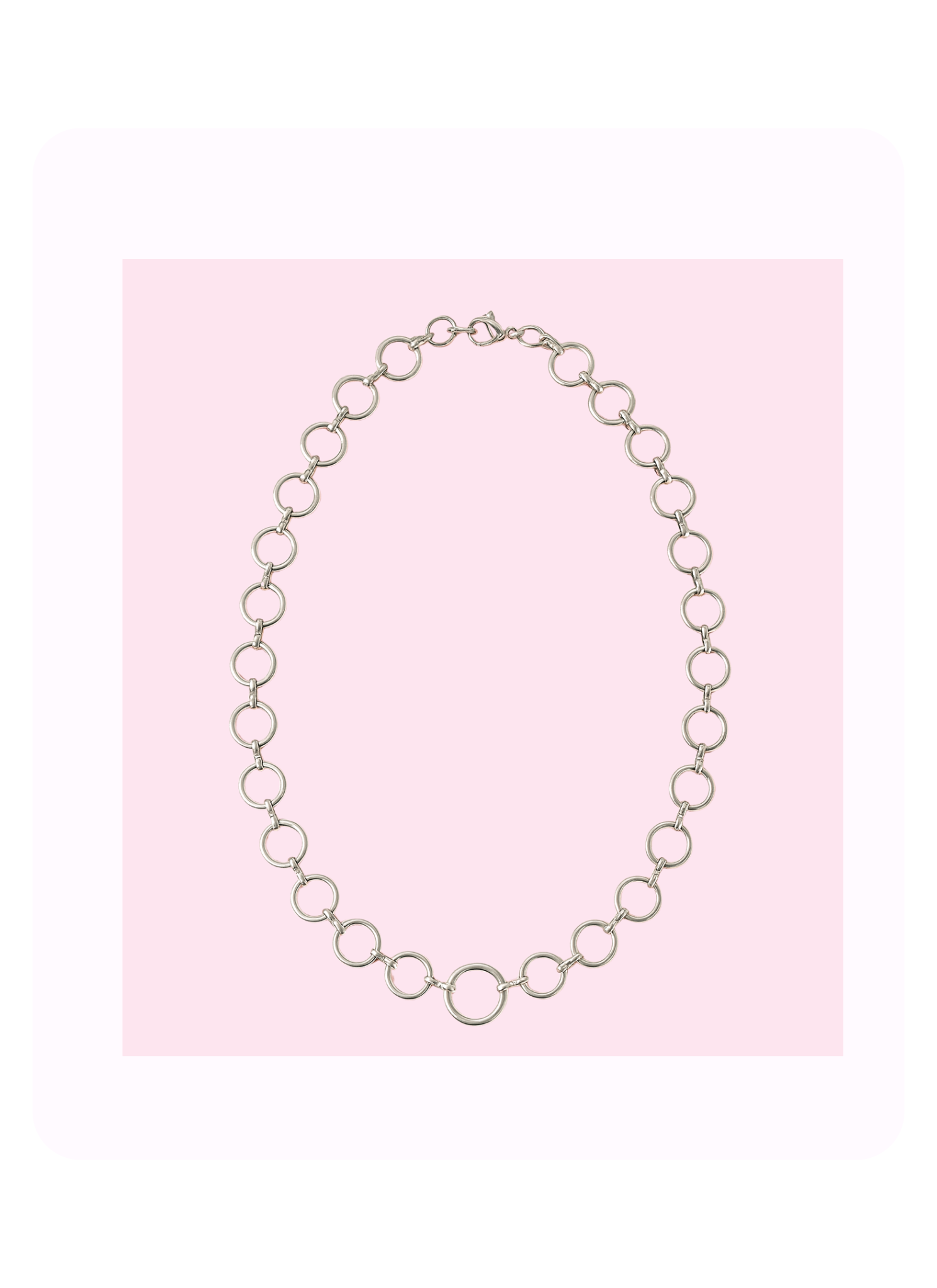 Silver Circles Necklace