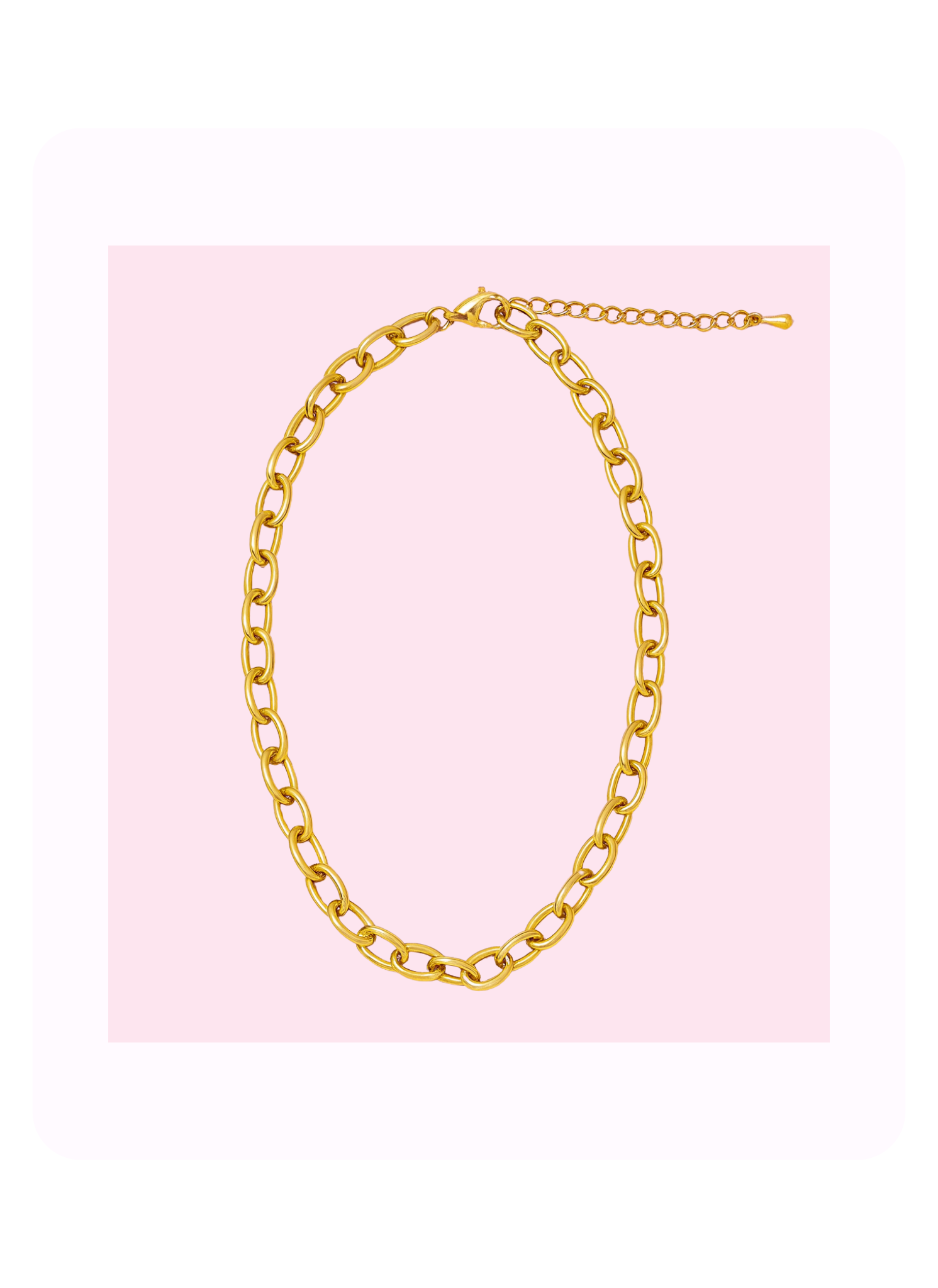 Golden Oval Necklaces