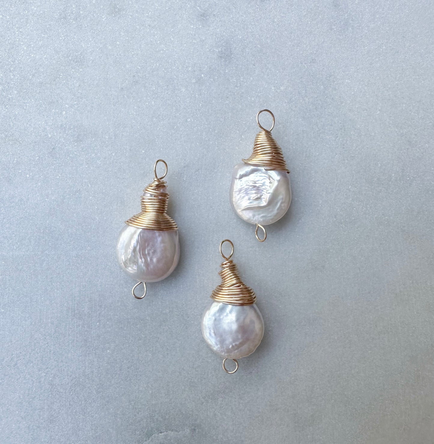 Rounded Fresh Water Pearl Charm