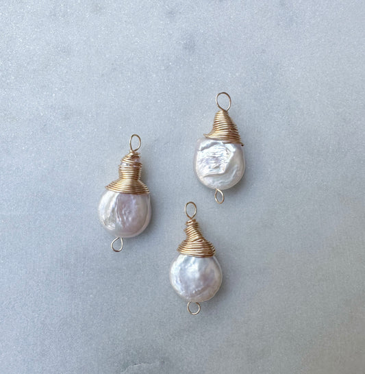 Rounded Fresh Water Pearl Charm