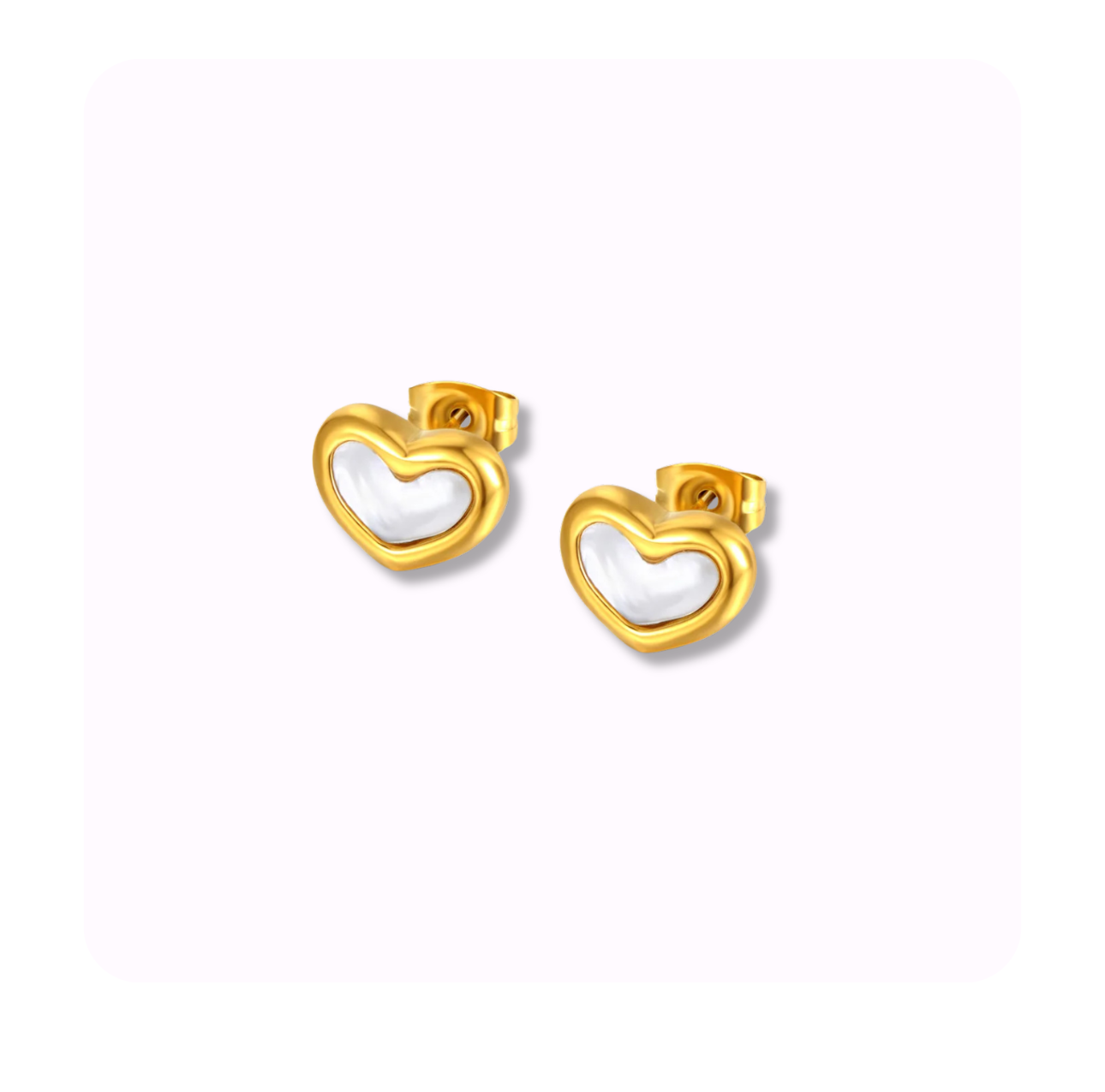 Hearth pearl stud