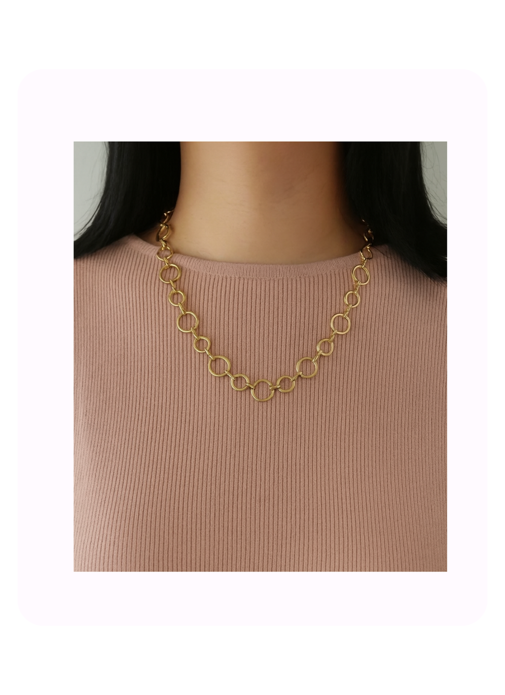 Gold Circle Necklaces