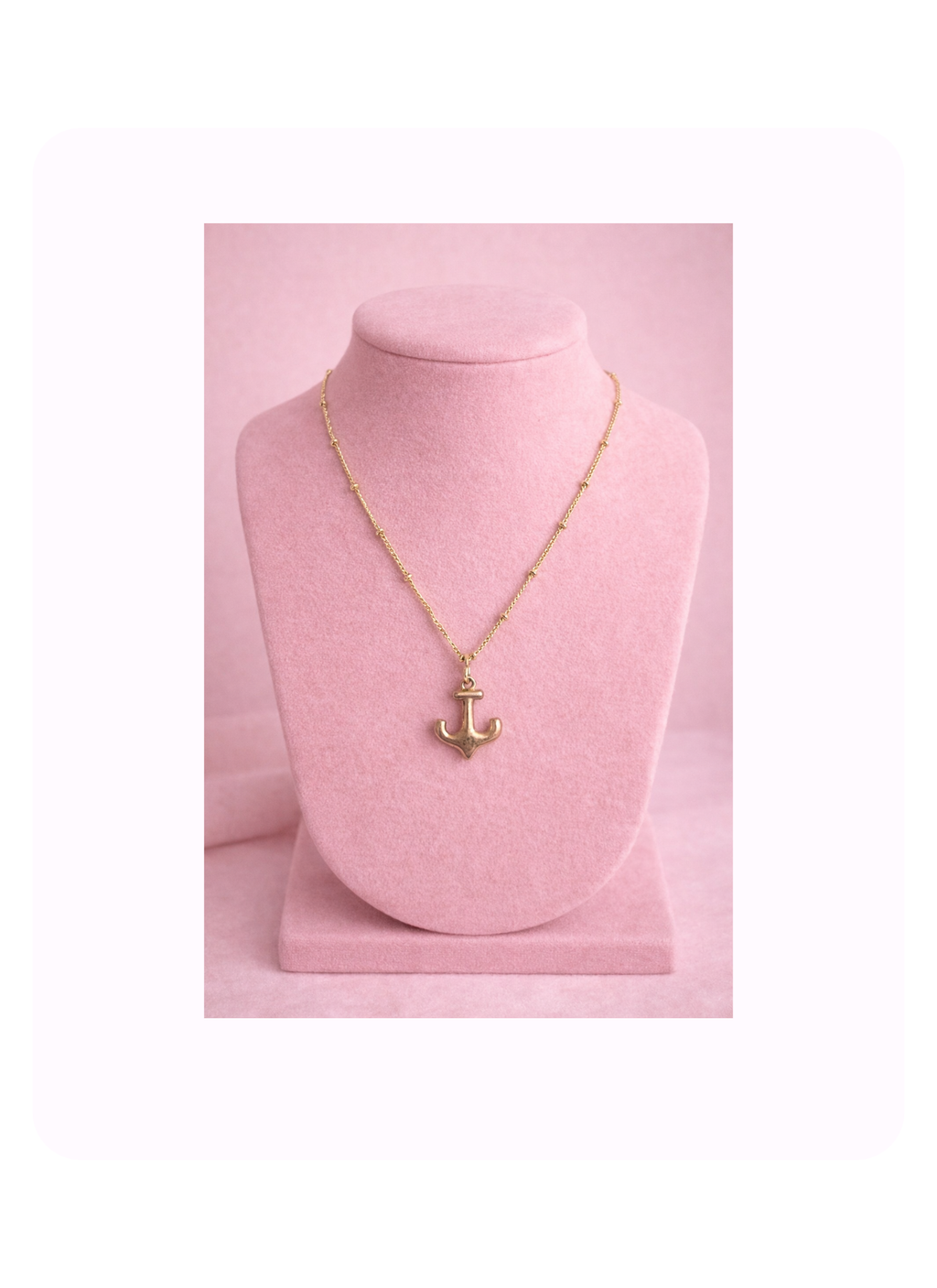 Golden Anchor Necklace