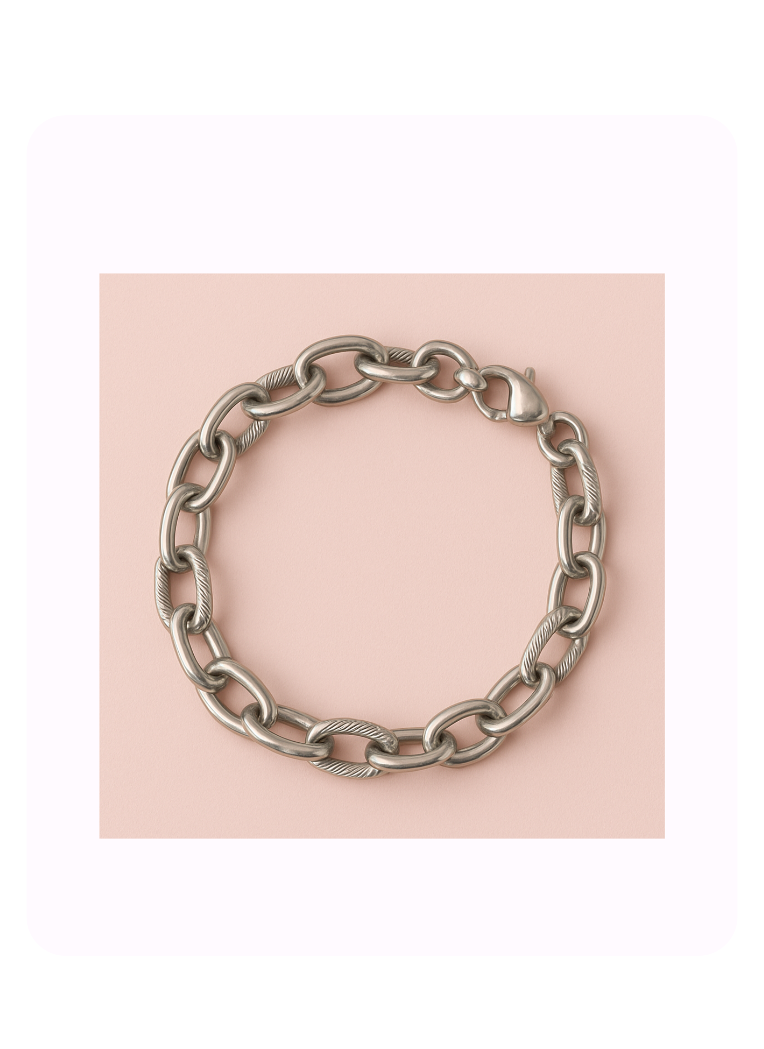 Silver Texture Bracelet