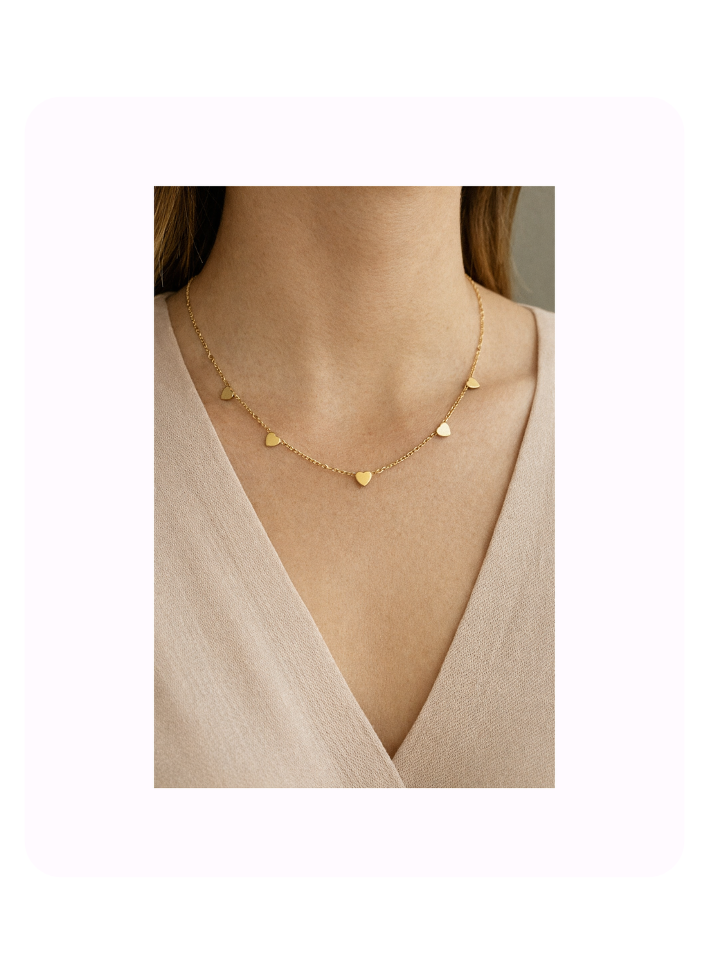 Golden Hearts Necklace
