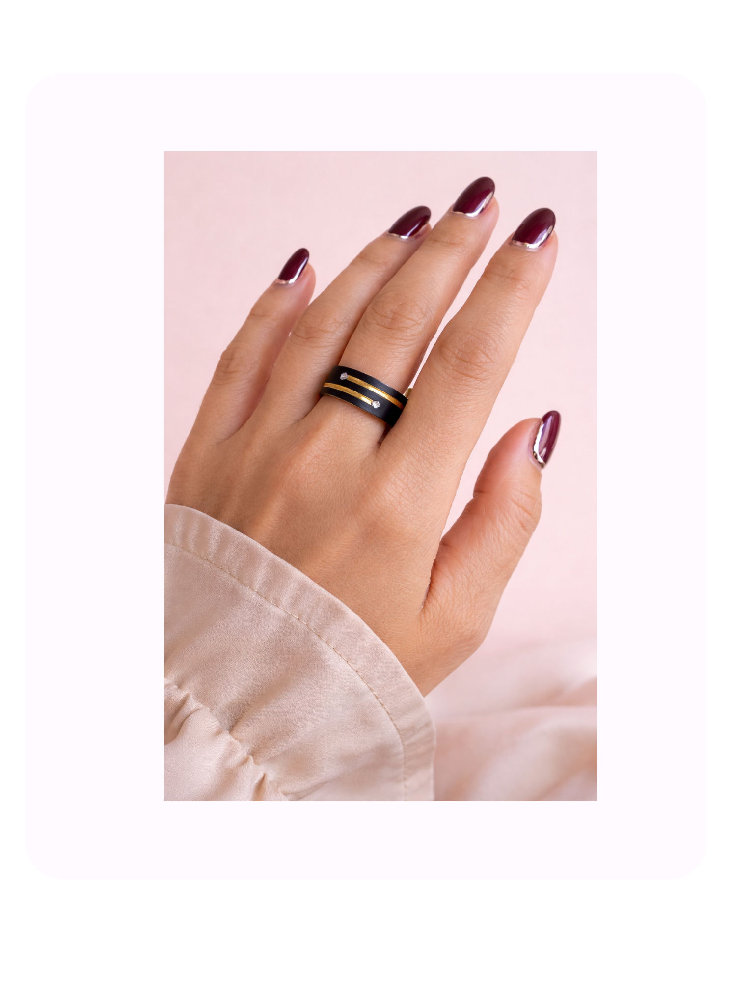 Obsidian Unisex Ring