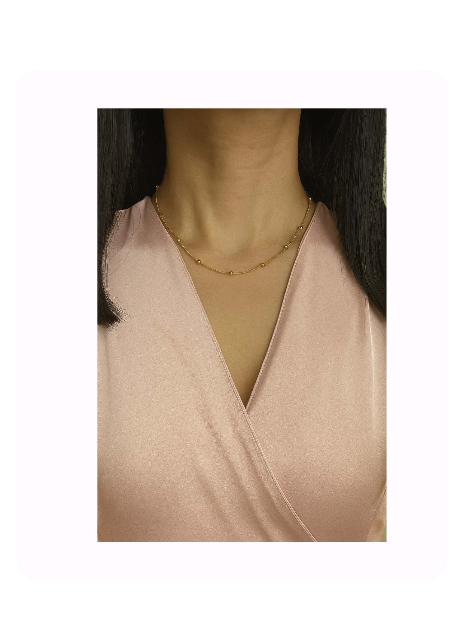 Dotted Gold Necklace