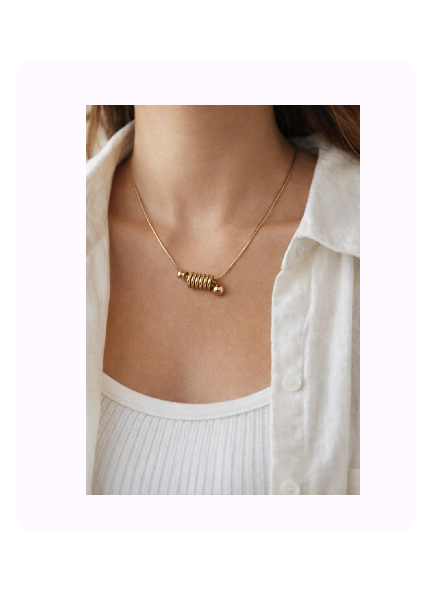 Golden Coil Necklace