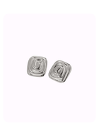 Silver Swirl Studs