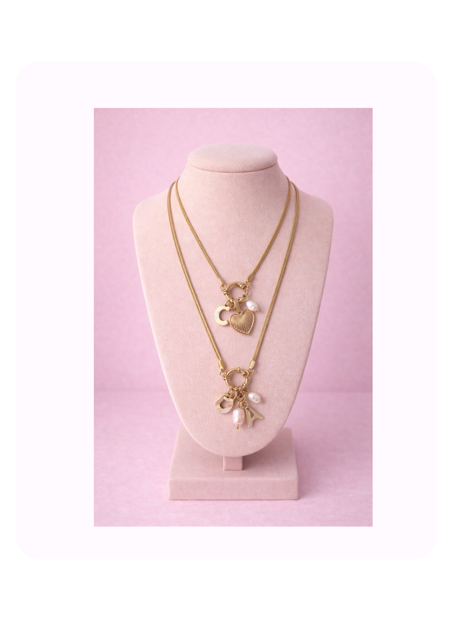 Initial Charm Necklaces