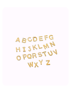 Gold letter