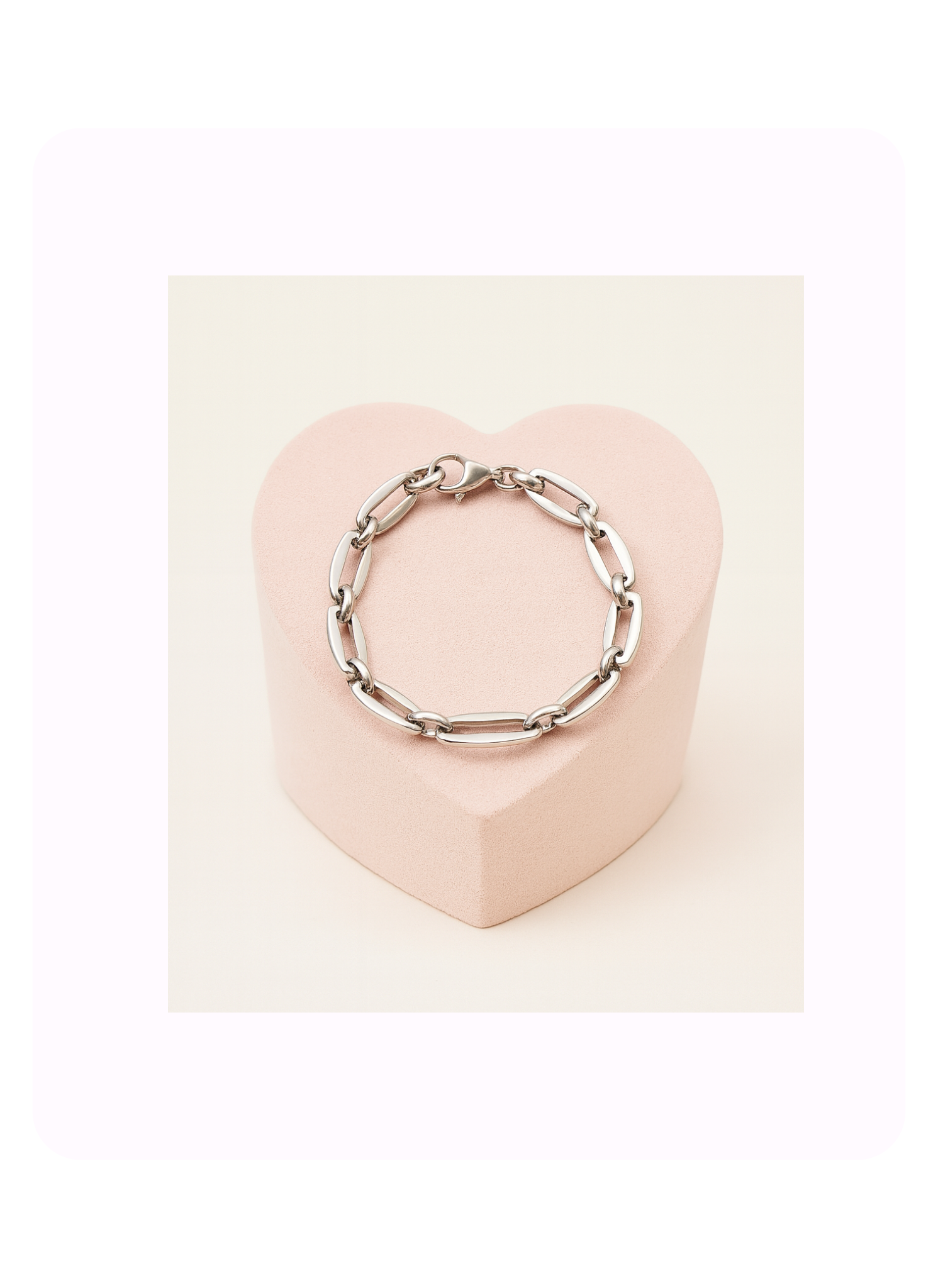 Ovaline Silver Bracelet