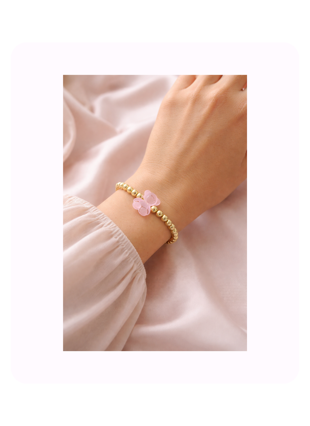 Blush Teddy Bracelet
