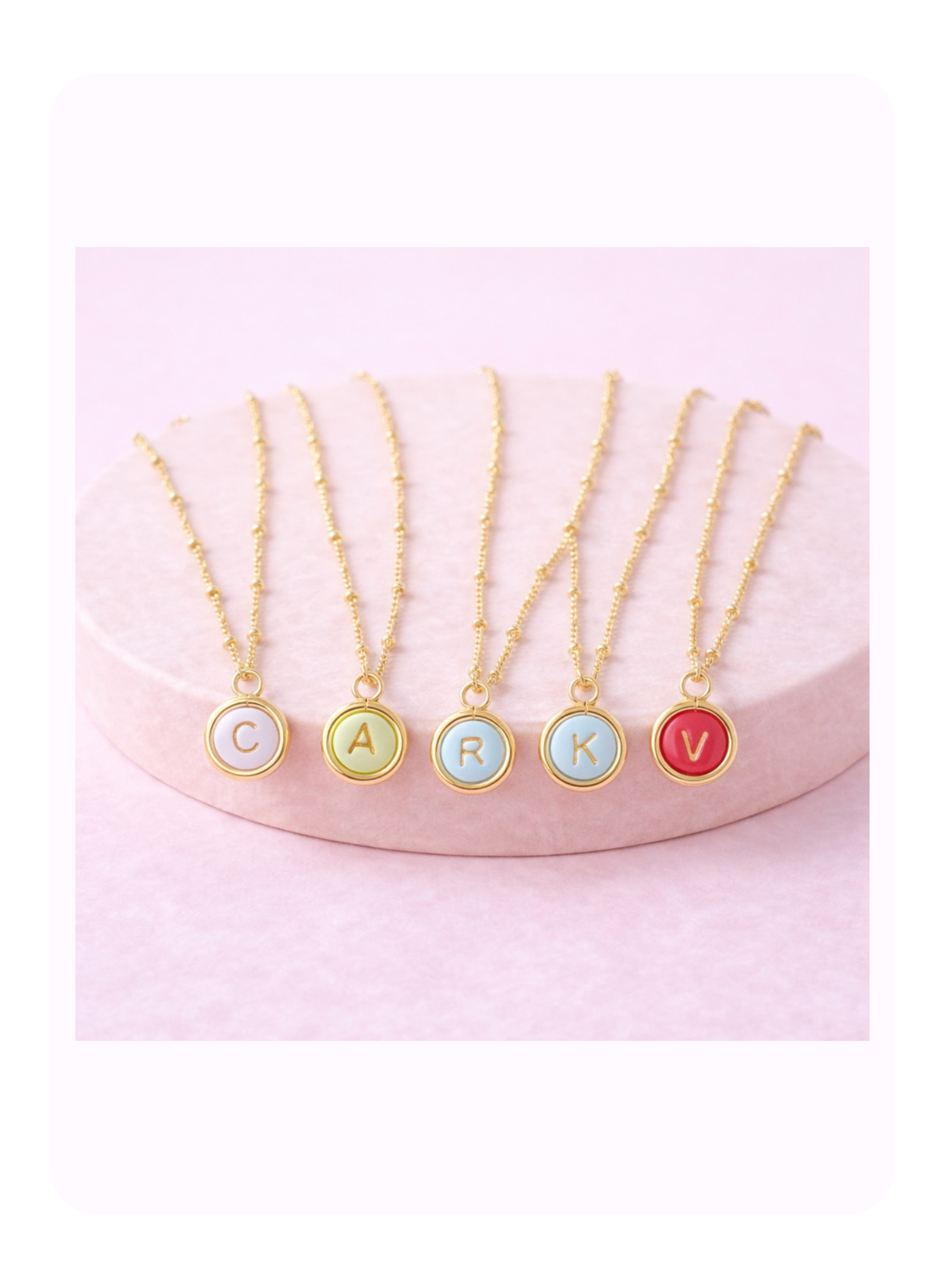 Initial necklaces