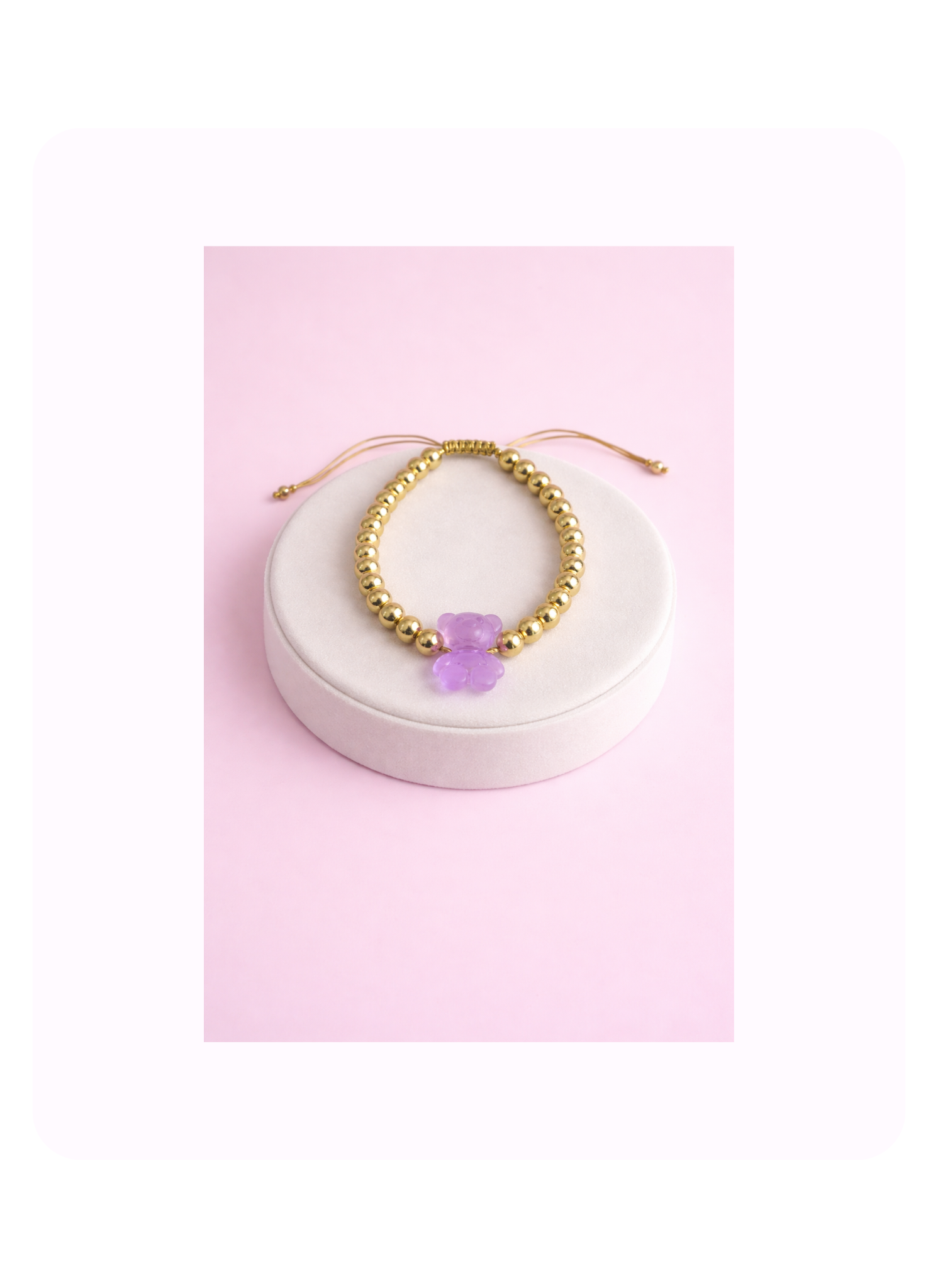 Blush Teddy Bracelet