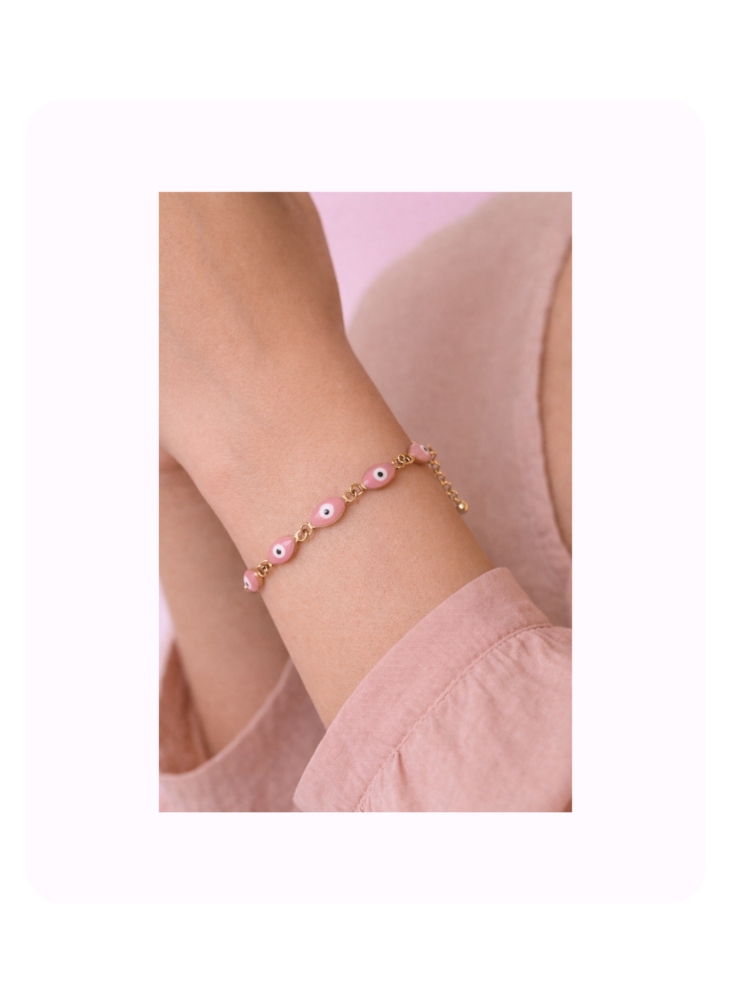 Pink Eye Bracelet