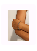 Silver Twist Link Bracelet