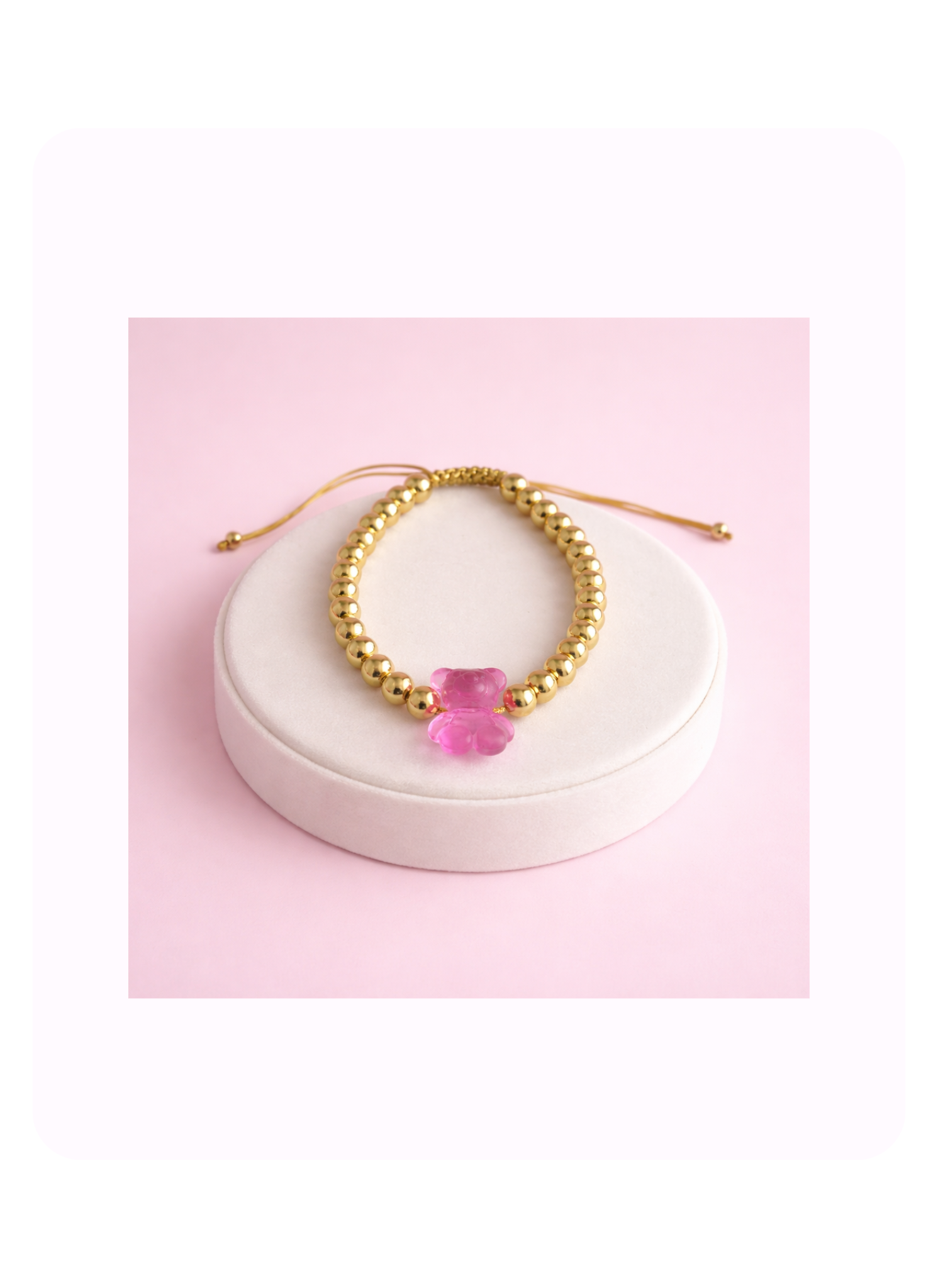 Blush Teddy Bracelet