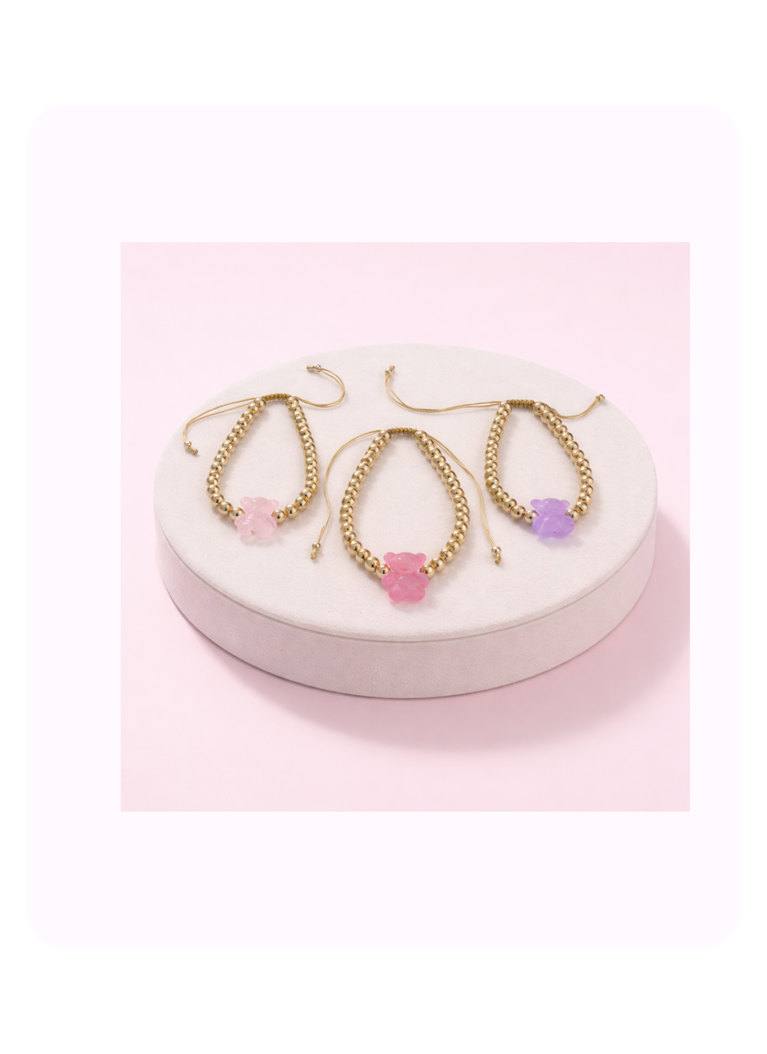 Blush Teddy Bracelet