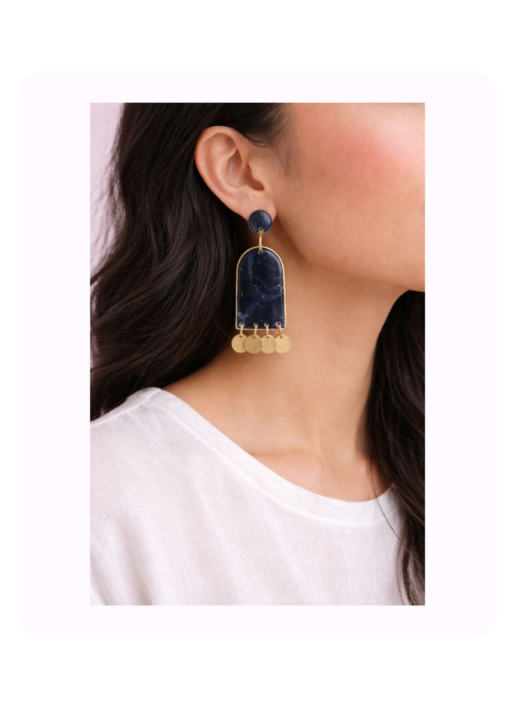 Midnight Arch Earring