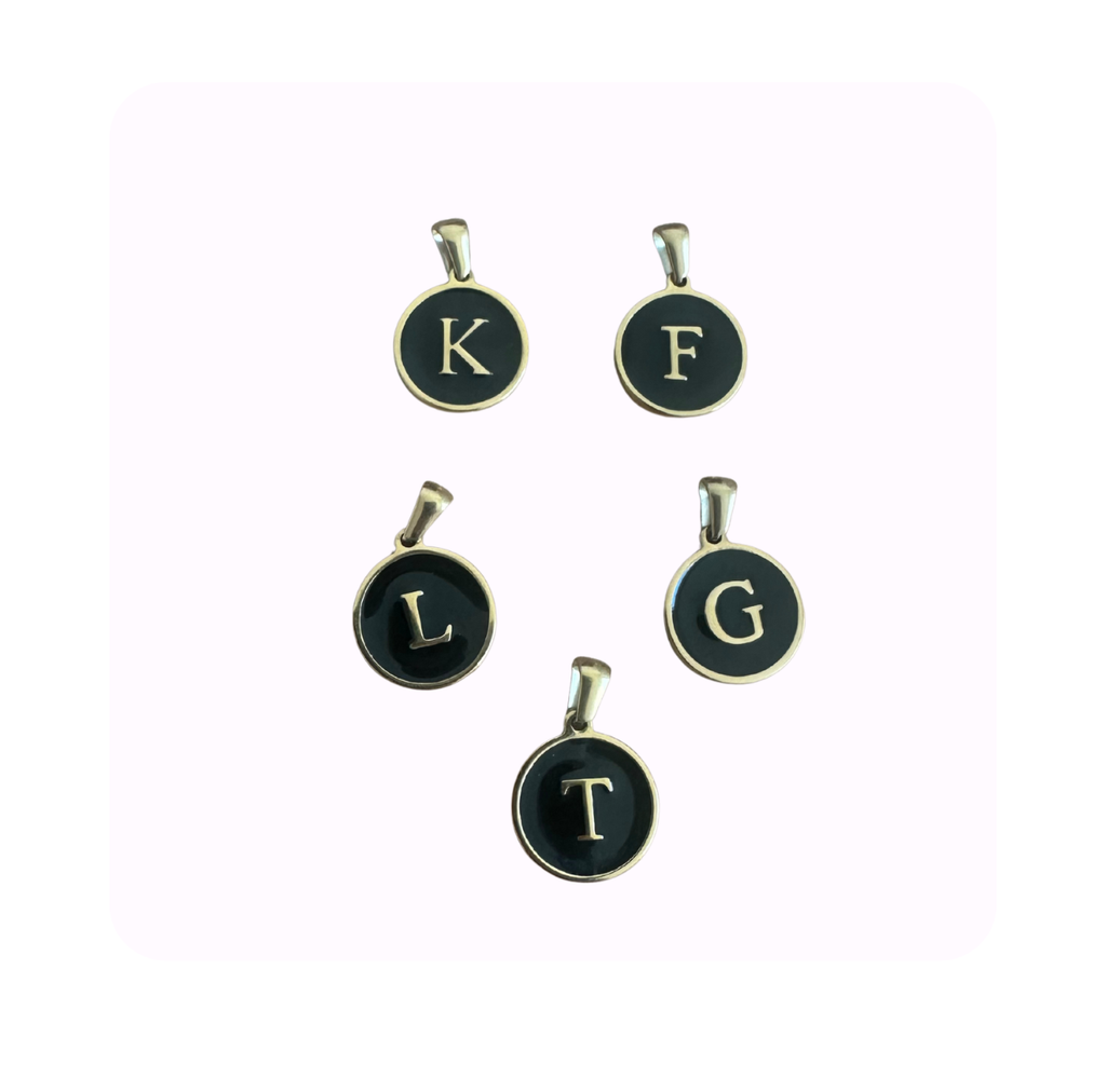 Black rounded Initial