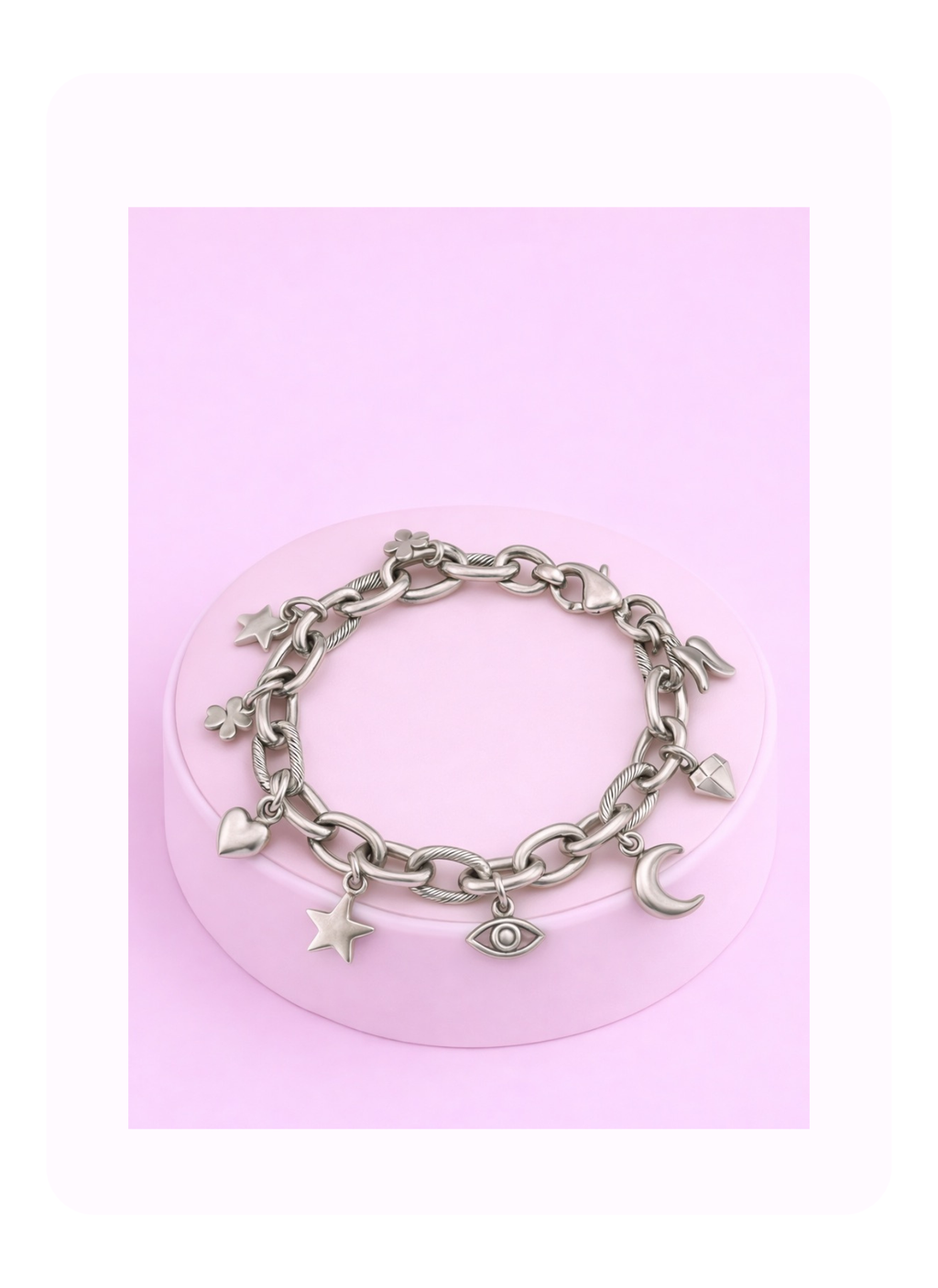 Silver Texture Bracelet