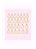 Square pearl initial letter