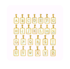 Square pearl initial letter