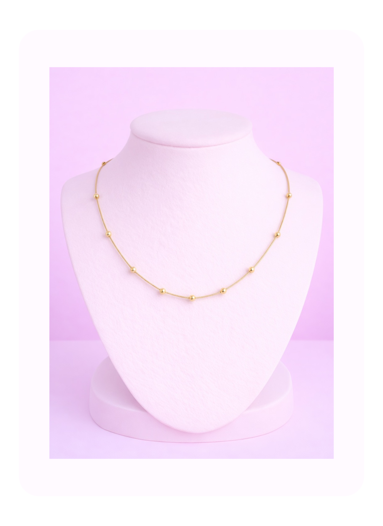 Dotted Gold Necklace