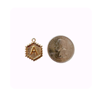 Gold initial letter charm