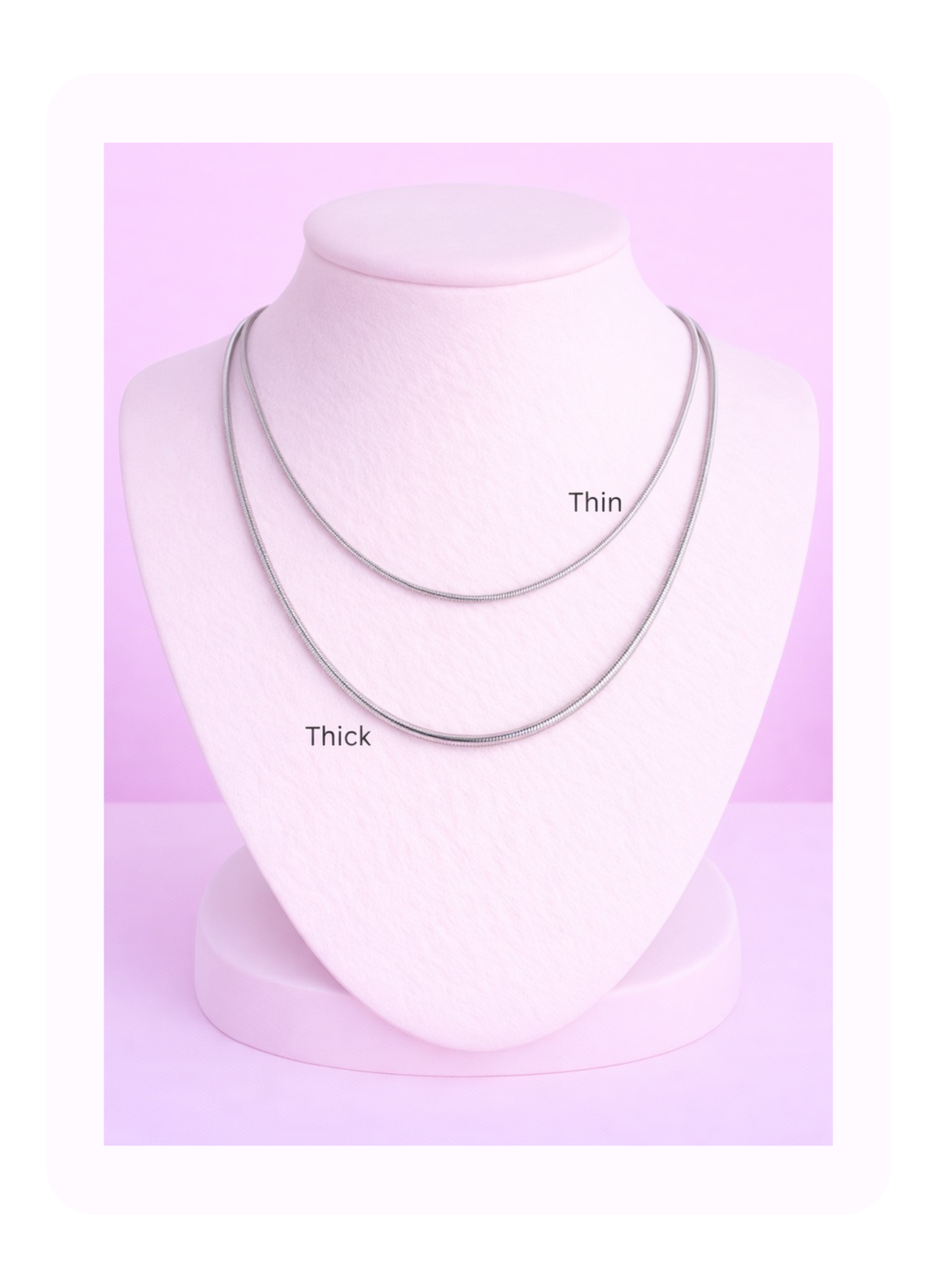 Silver Snake Chain Necklace