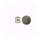 Square pearl initial letter