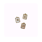 Square pearl initial letter