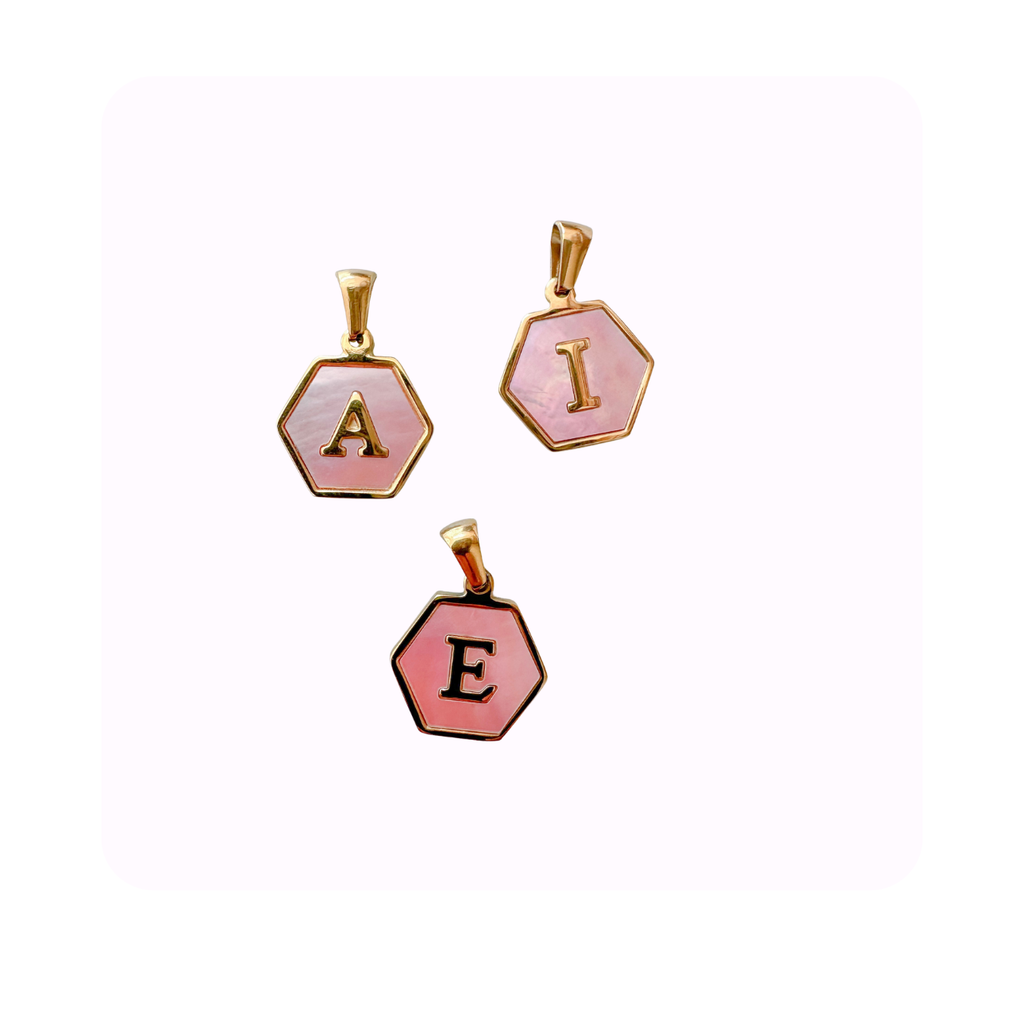 Pink Rounded Initial