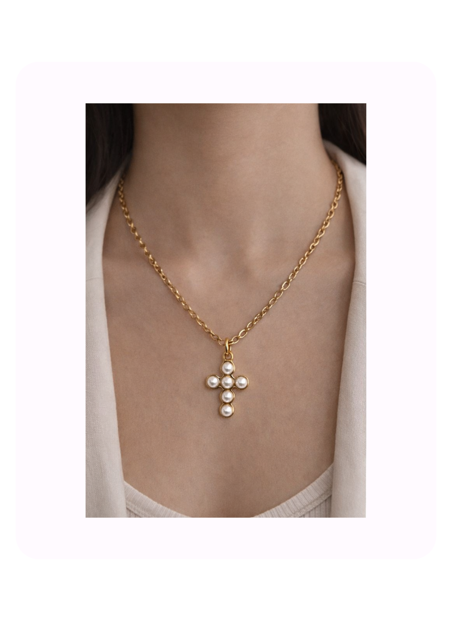 Divine Pearl Cross