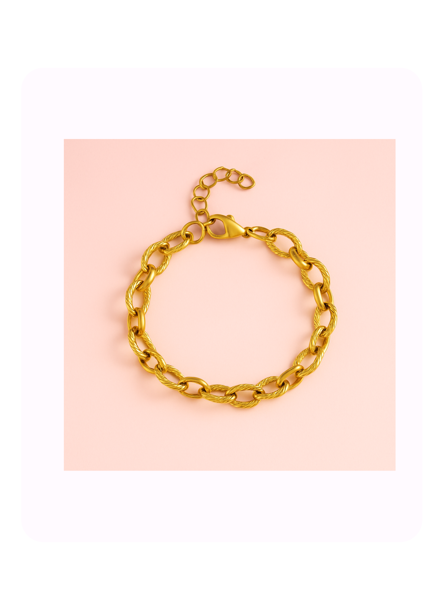 Golden Rope Link Bracelet