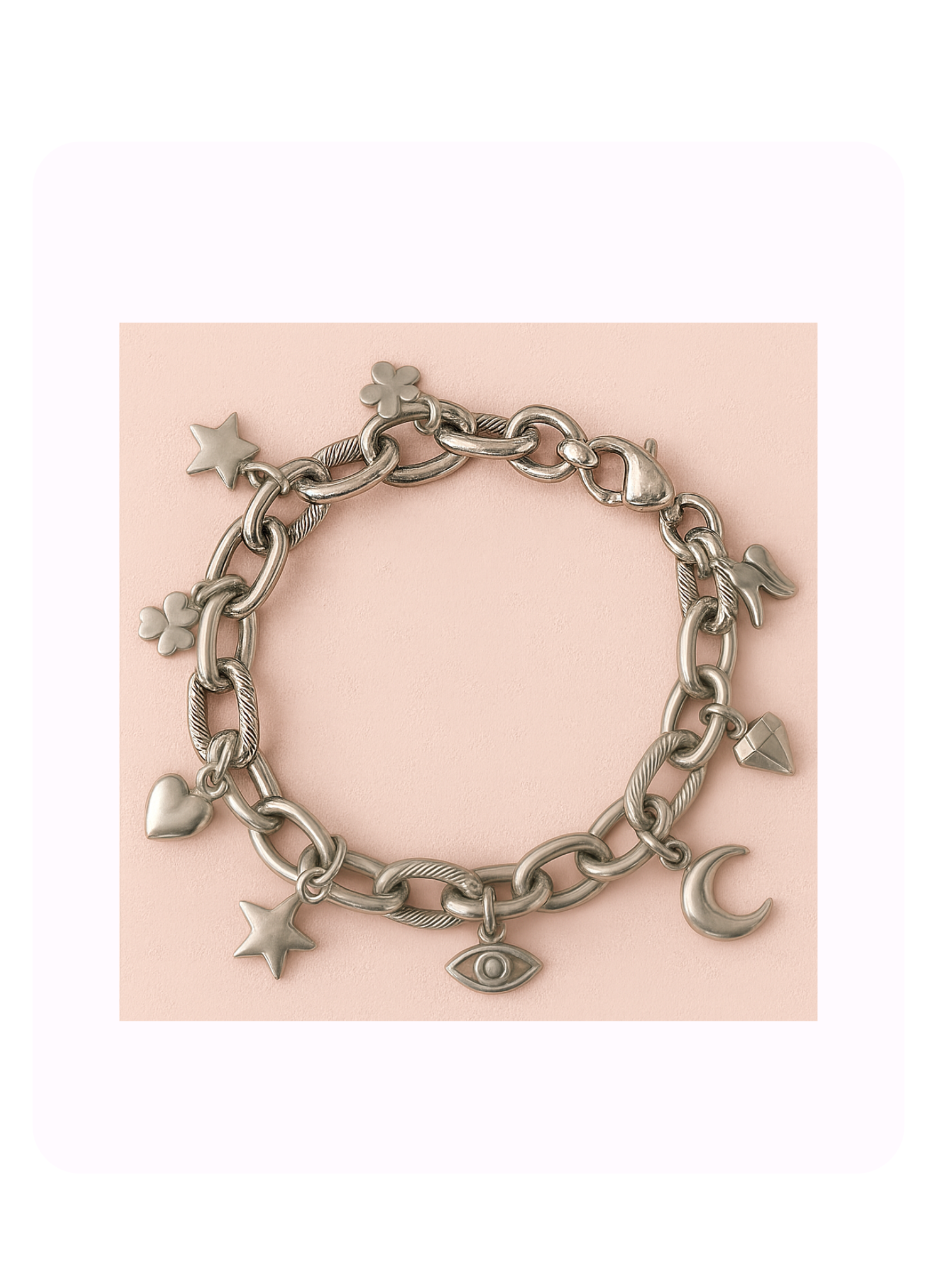 Silver Texture Bracelet