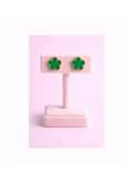 Emerald Clover Studs