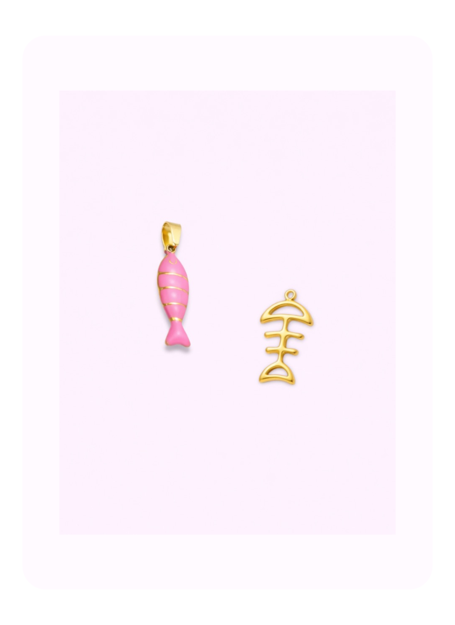Fish &amp; Fishbone Charm