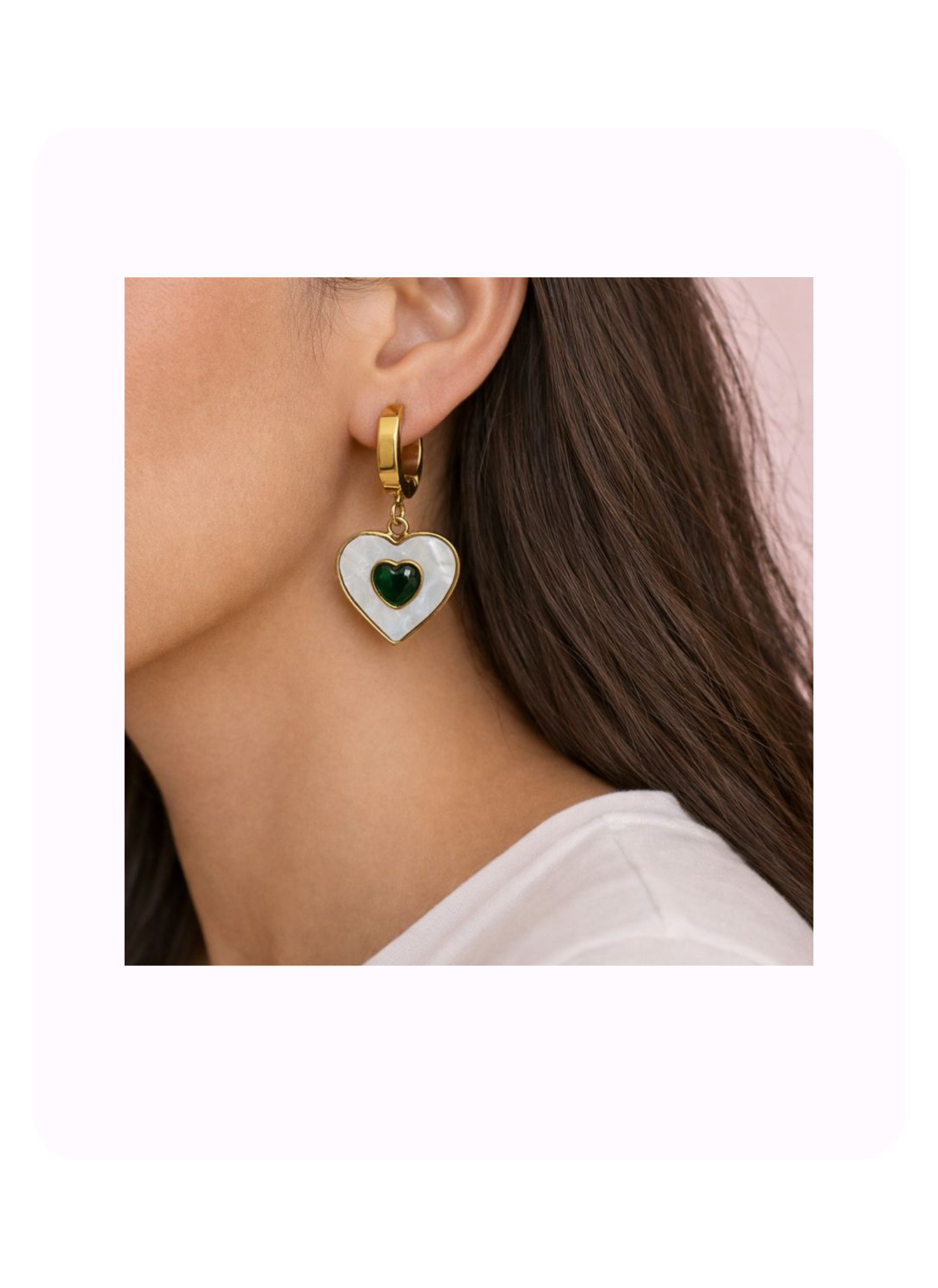 Emerald Heart of Pearl