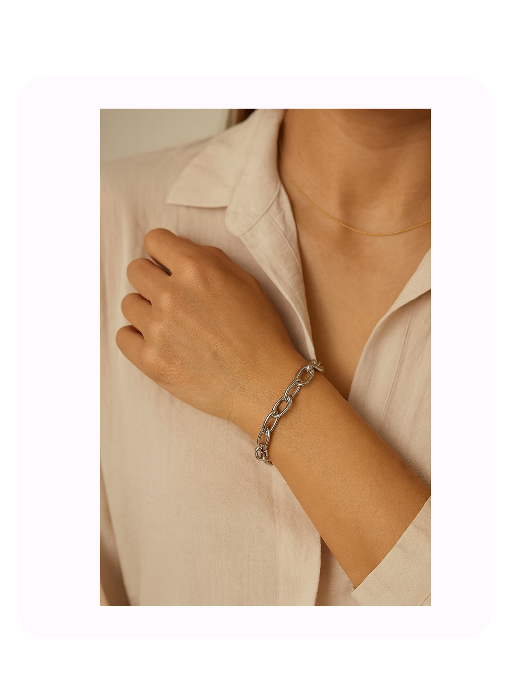 Lumi Oval Link Bracelet
